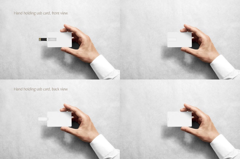 Download Wafer USB Wallet Card Mockup Flash Mock Up Card Mock-up | Etsy