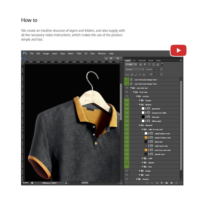 Download Polo Shirt Animated Mockup T-shirt Mock Up Shirt Mock-up ...