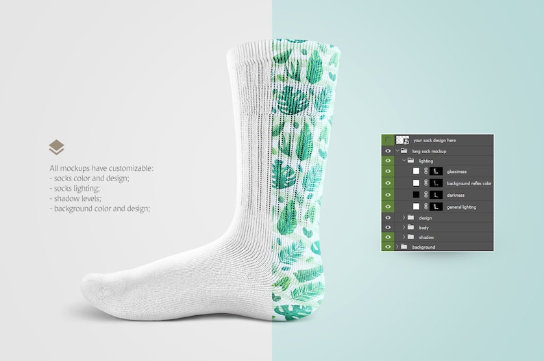 Download Socks Mockup Socks Template Socks Blank Socks Pattern | Etsy