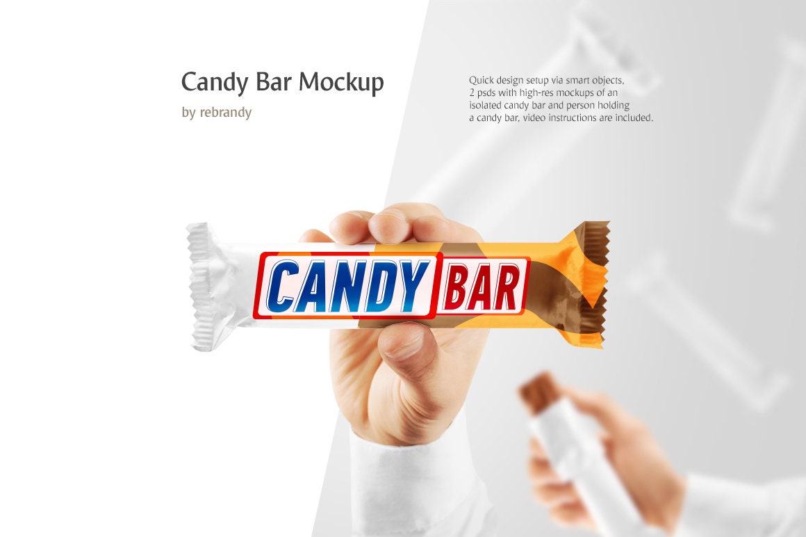 Download Candy Bar Mockup Chocolate Bar Mockup Candy Template Etsy