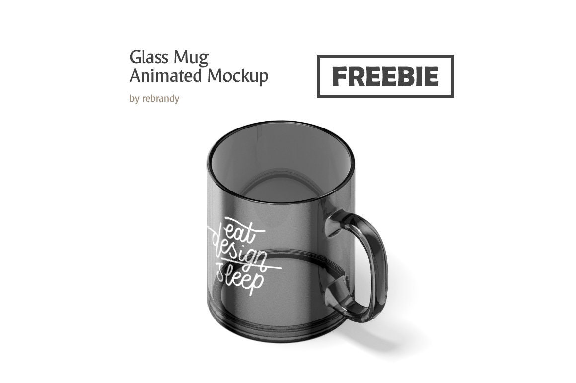 Download New Glass Mug Animated Mockup Coffe Or Tea Cup Glass Design Etsy