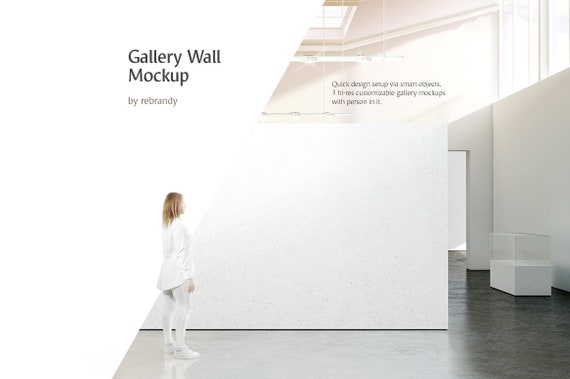 Download Gallery Wall Mockup Museum Interior Mock Up Exposition Art Etsy