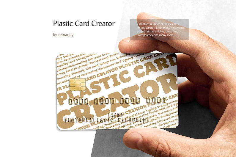 Download Plastic Card CREATOR Credit Card Mockup Gift Card Mock up ...