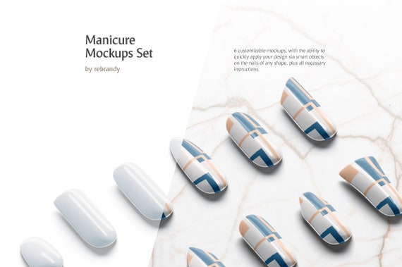 Download Manicure Mockups Set Nailart Manicurist Mock Up Fake Etsy