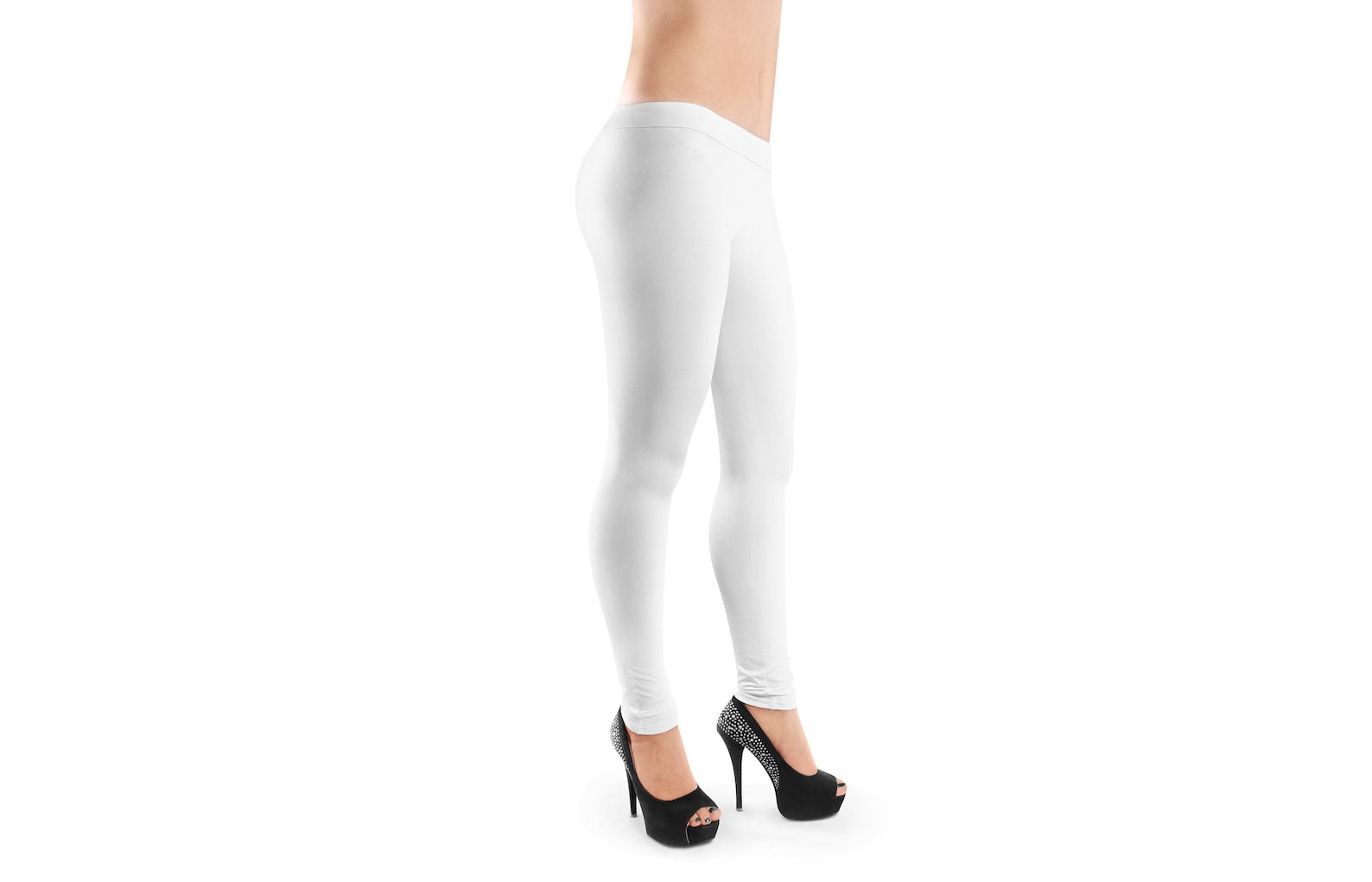 Leggings on a person Mockup Side View legings mock up