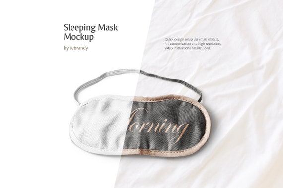 Sleeping Mask Mockup Eye Mask Mockup Sleep Eye Mask Etsy