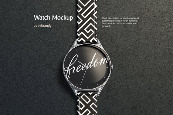 Watch Mockup Clock Mock Up Device Wristwatch Time Mock Up Etsy