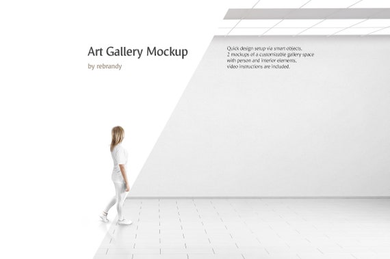 Download Art Gallery Mockup Canvas Mock Up Museum Mock Up Wall Etsy