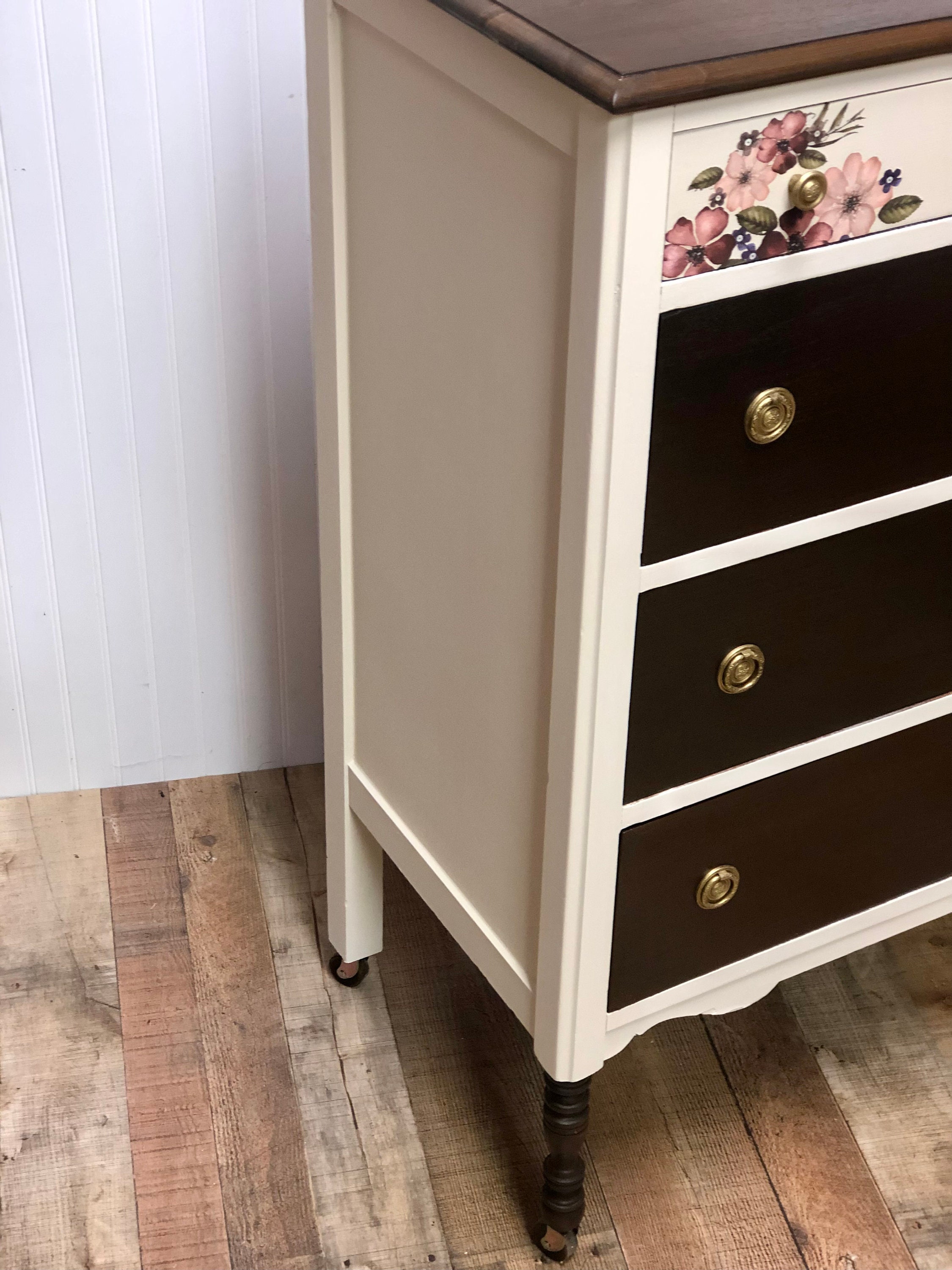 SOLD! Newly Refinished Antique Dresser and Vanity - Etsy