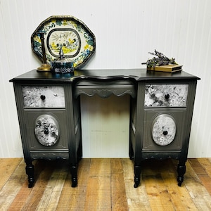 SOLD Newly Refinished Antique Vanity