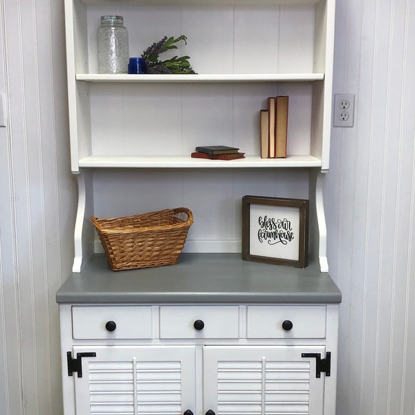 Coffee Bar Hutch Etsy