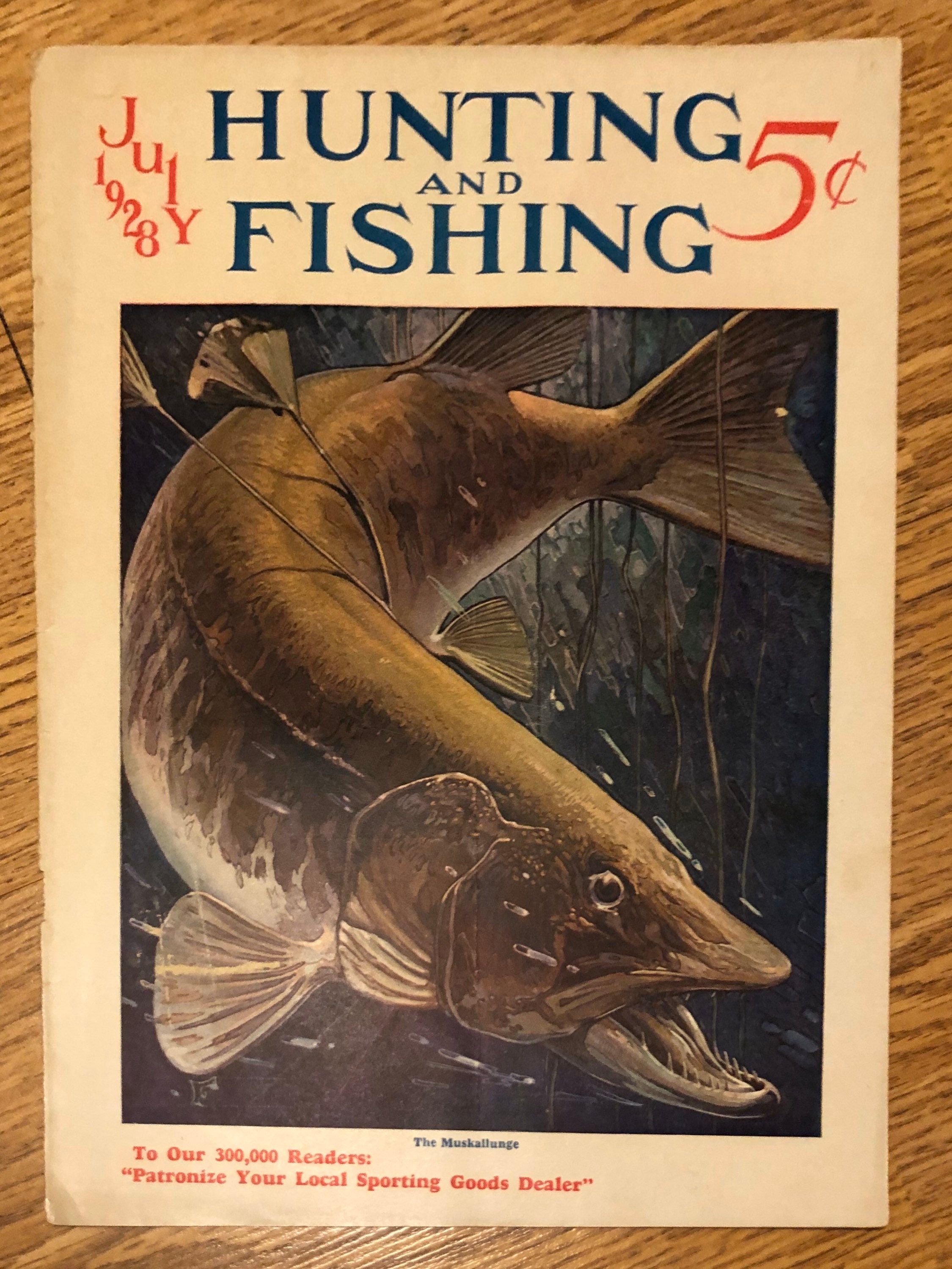 Vintage 1920s Hunting and Fishing Magazine Covers 