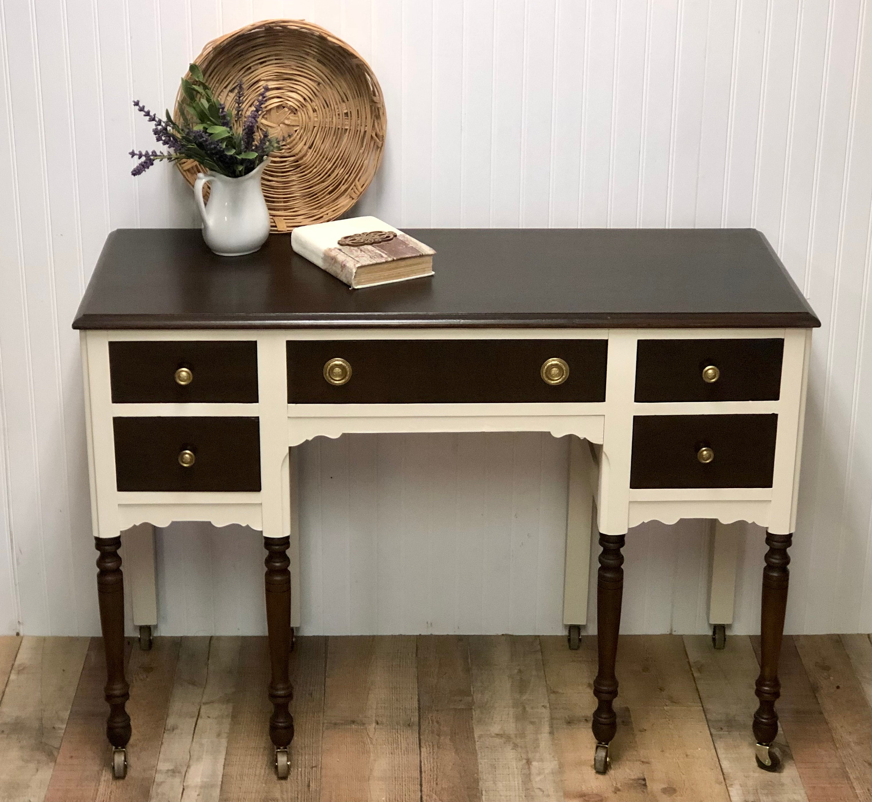SOLD! Newly Refinished Antique Dresser and Vanity - Etsy