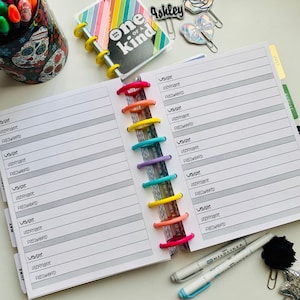 Password Keeper Happy Planner Insert