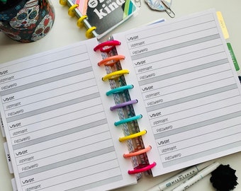 Password Keeper Happy Planner Insert