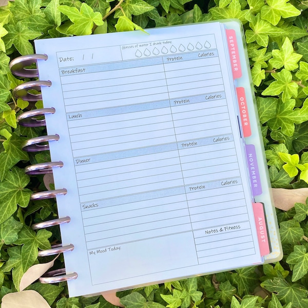 Daily Diet Happy Planner Insert