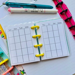 MICRO Monthly Happy Planner Insert