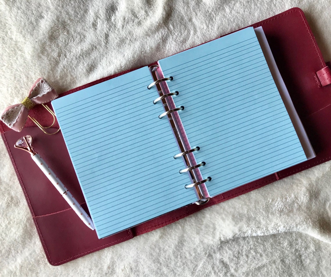 Lined Planner Insert RINGS Etsy
