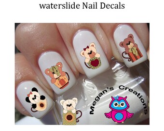 Panda Nail Decals Etsy