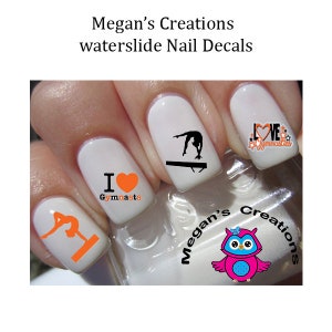 Gymnastics Love  Nail Art Decals