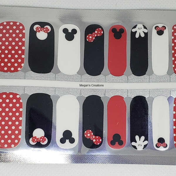 Mickey Mouse Nail Polish Etsy