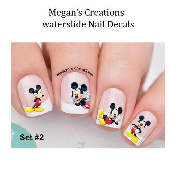 Disney Mickey Mouse Nail Art Decal Sticker - Nailodia