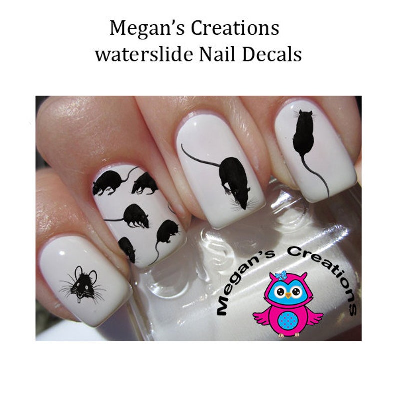 Rats Nail Art Decals Etsy