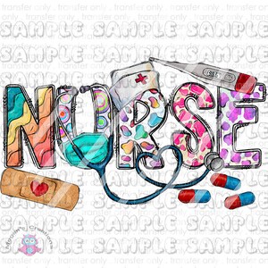 Nurse, Nurse Life Ready To Press Sublimation Transfer