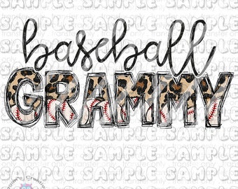 Baseball Grammy  Ready To Press Sublimation Transfer