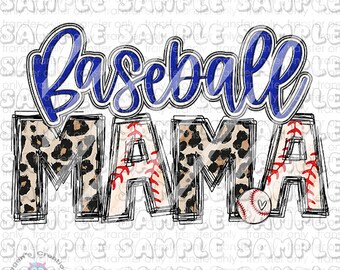 Baseball Mama Leopard, Baseball Mom Ready To Press Sublimation Transfer