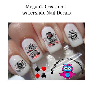 King Queen Jack Ace Spade Nail Art Decal Sticker - Nailodia