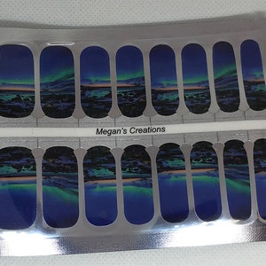 Northern Lights Nail Polish Wraps - Nail Polish Strips