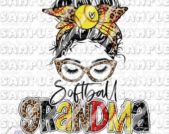 Softbal-oma, Leopard-softbal-oma Ready To Press Sublimatie-overdracht