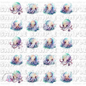 Cute Octopus Nail Art Decals