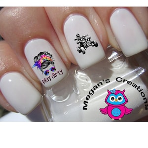 Off Road Vehicle Girl Nail Art Decals