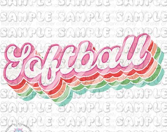 Softbal, retro, softbalsfeer, moeder, meisje, sublimatie klaar om te drukken Sublimatie-overdracht
