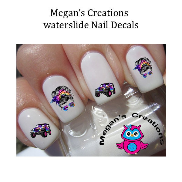 Off Road Vehicle Mom Life Nail Art Decals