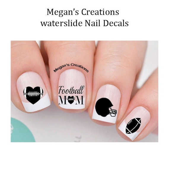 Football Mom Nail Art Decals