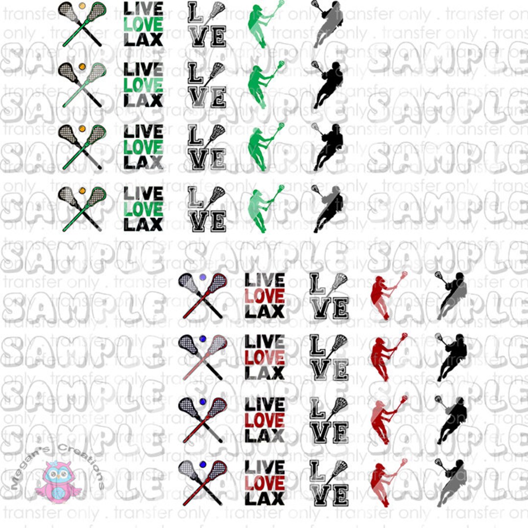 Lacrosse 2 Nail Decals Nail Art Decals Etsy