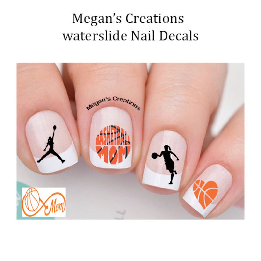 Sports Basketball Mom 102 Nail Art Decals - Etsy