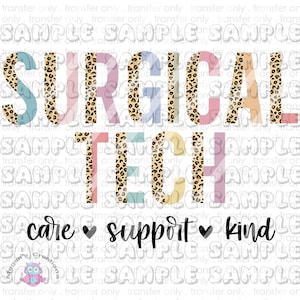 Surgical tech Design #2 Ready To Press Sublimation Transfer