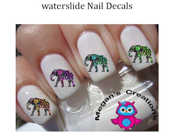 Elephant Nail Art Decals