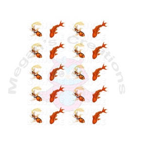 Koi Fish #2 Nail Art Decals
