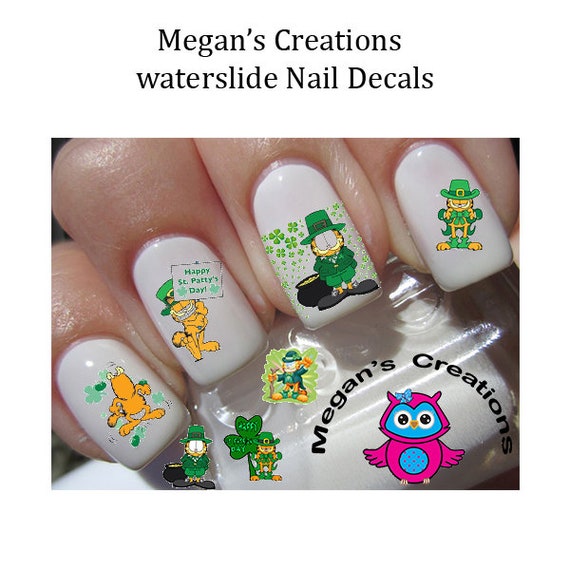 Buy Garfield St Patrick's Day Nail Art Decals Online in India - Etsy Buy Garfield St Patrick's Day Nail Art Decals Online in India - Etsy