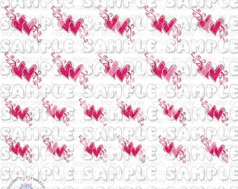 Valentinstag – Nagelsticker mit Herzmotiv Nr. 5