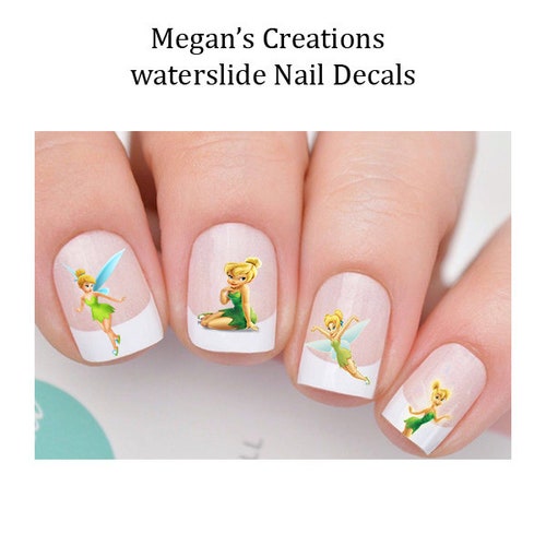 40 Tinkerbell Fairy Nail Decals A1216 Etsy