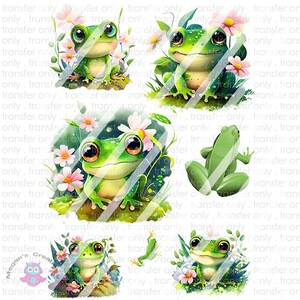 Frog Clear/White Waterslide Decal Paper - Ready To Use Waterslide Decals