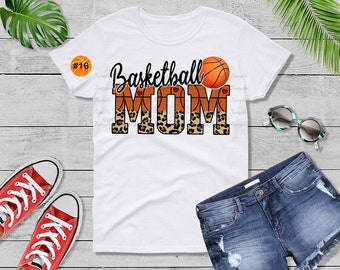 Basketball Sports Mom ,Leopard, Mom life,  Personalized Ready To Press Sublimation Transfer