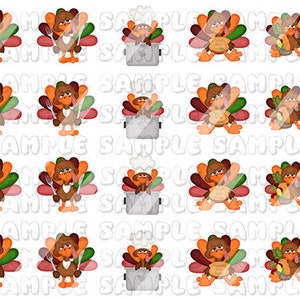 Thanksgiving Turkey I'm Stuffed Nail Art Decals