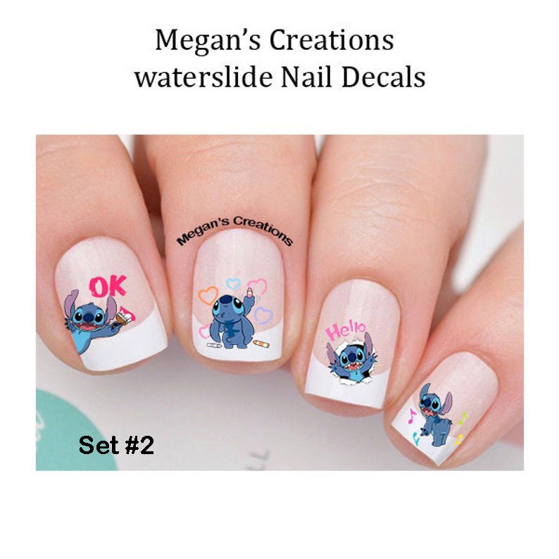 Lilo and Stitch Nail Art Decals Etsy